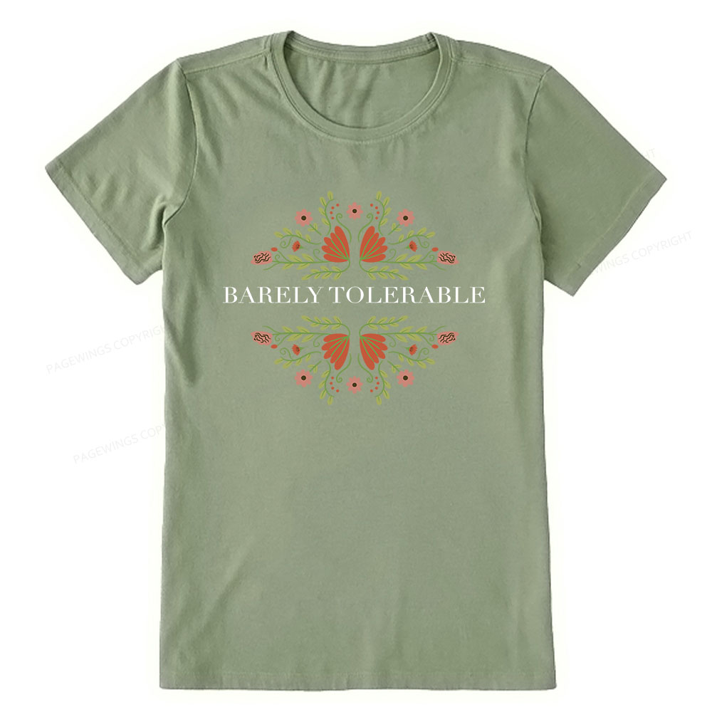 Pagewings Barely Tolerable Unisex Classic T-shirt