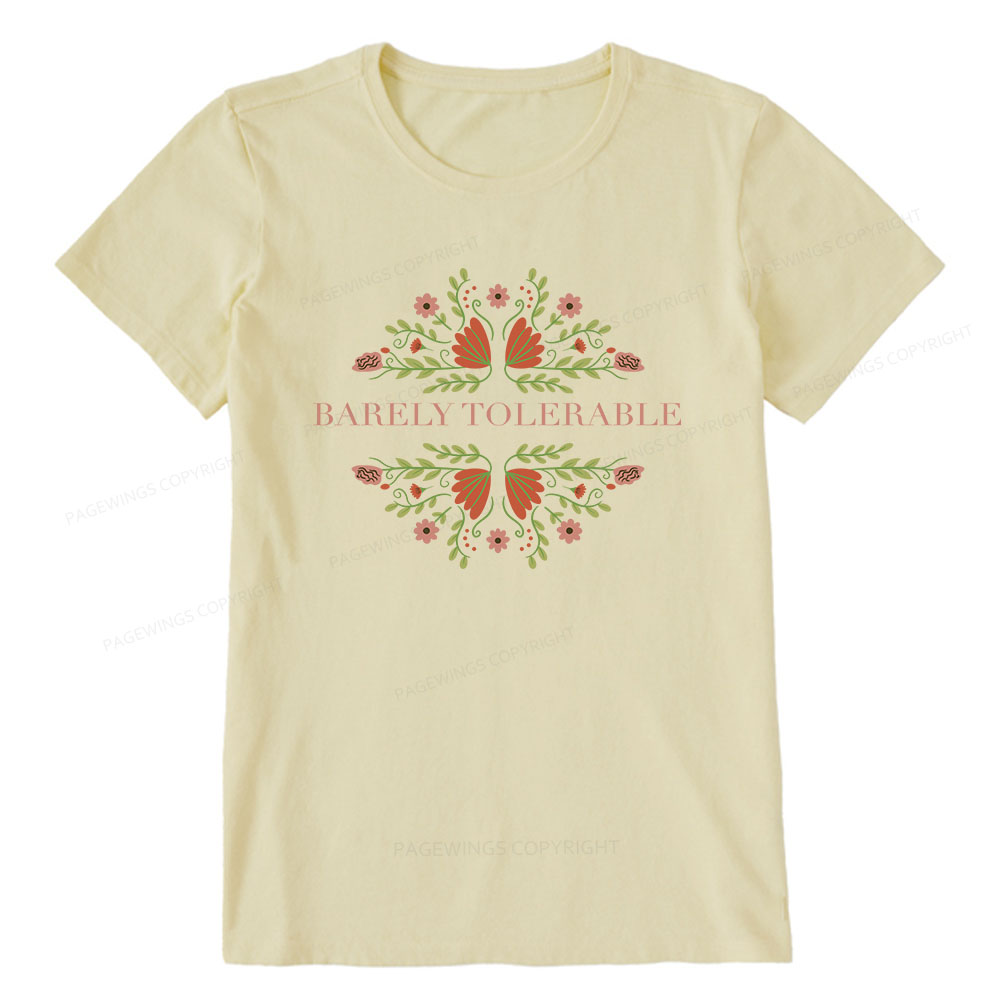 Pagewings Barely Tolerable Unisex Classic T-shirt