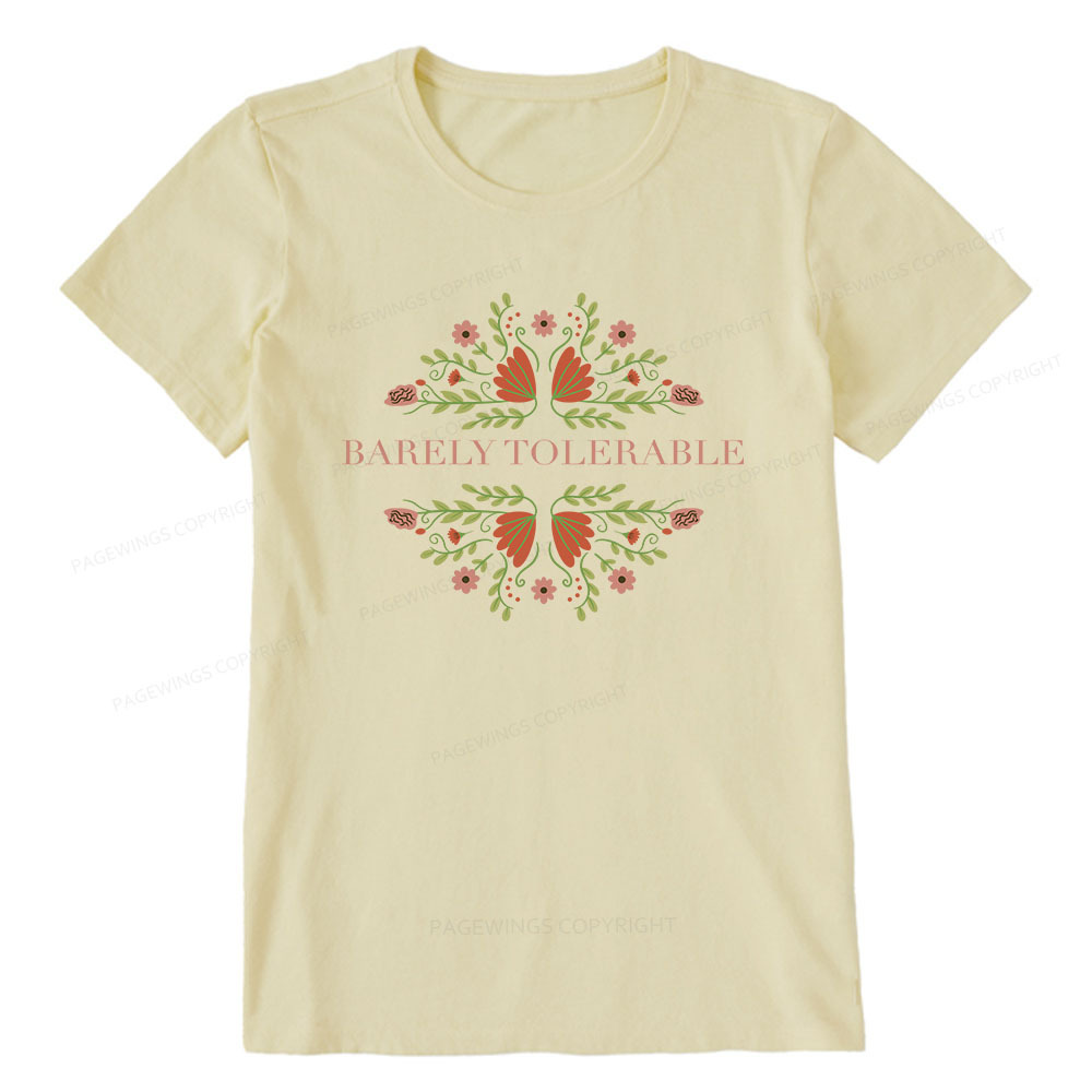 Pagewings Barely Tolerable Unisex Classic T-shirt