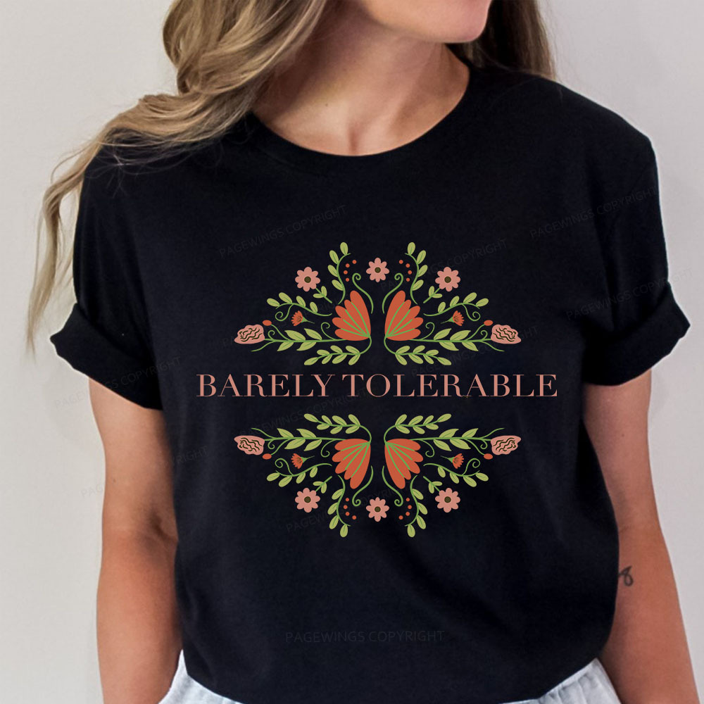 Pagewings Barely Tolerable Unisex Classic T-shirt