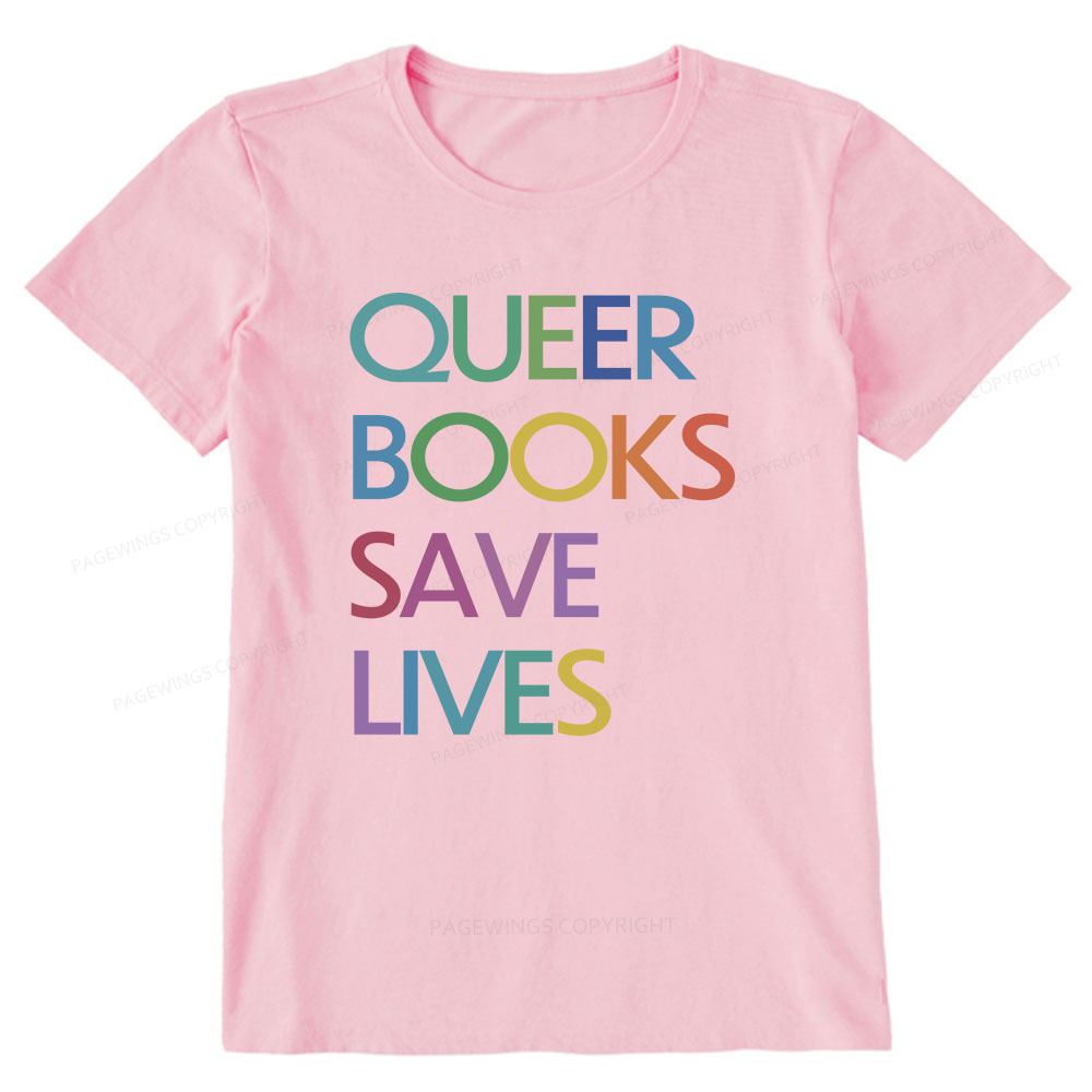 Pagewings Queer Books Save Lives Unisex Classic T-shirt