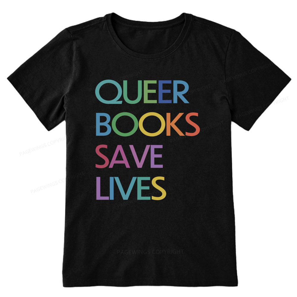 Pagewings Queer Books Save Lives Unisex Classic T-shirt