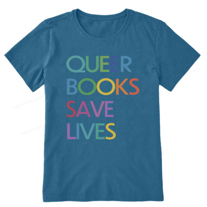Pagewings Queer Books Save Lives Unisex Classic T-shirt