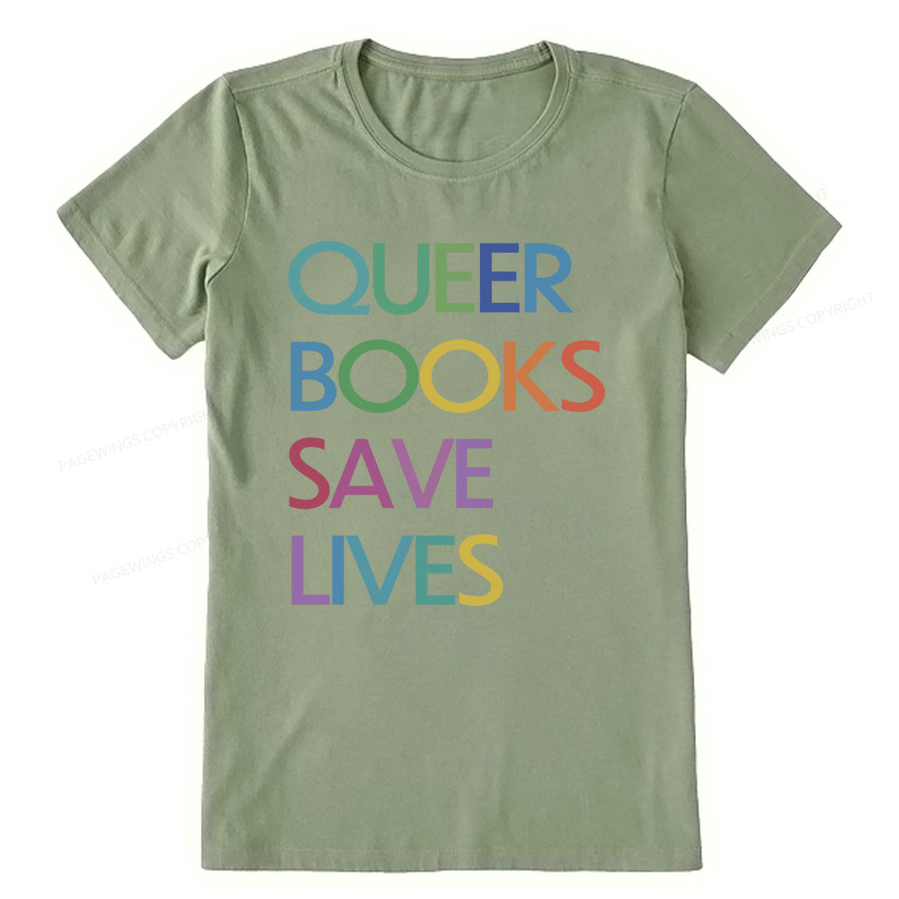 Pagewings Queer Books Save Lives Unisex Classic T-shirt