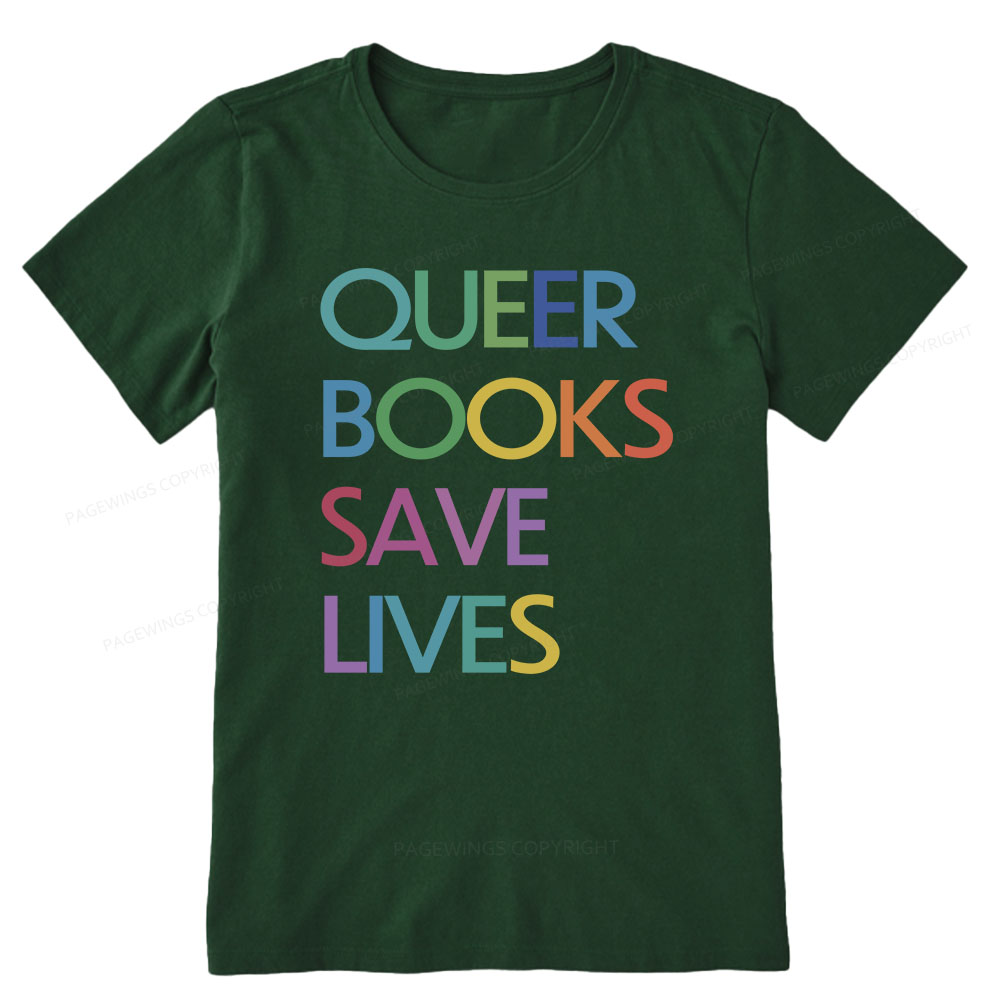 Pagewings Queer Books Save Lives Unisex Classic T-shirt