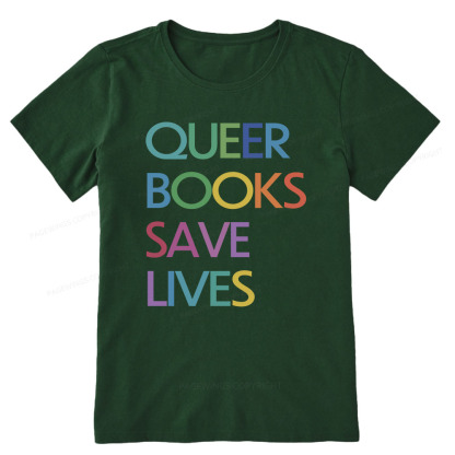 Pagewings Queer Books Save Lives Unisex Classic T-shirt
