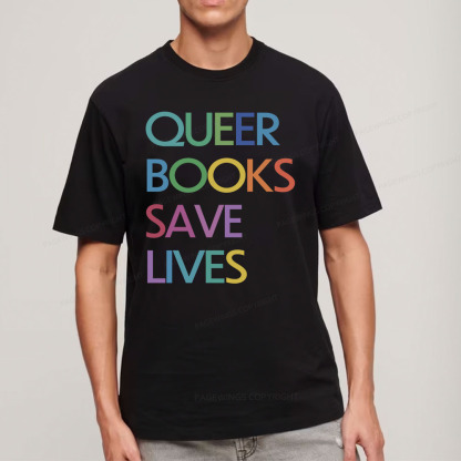 Pagewings Queer Books Save Lives Unisex Classic T-shirt