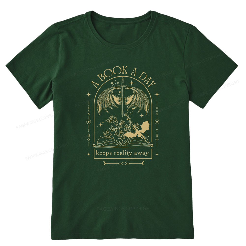 Pagewings A Book a Day Dragon Unisex Classic T-shirt