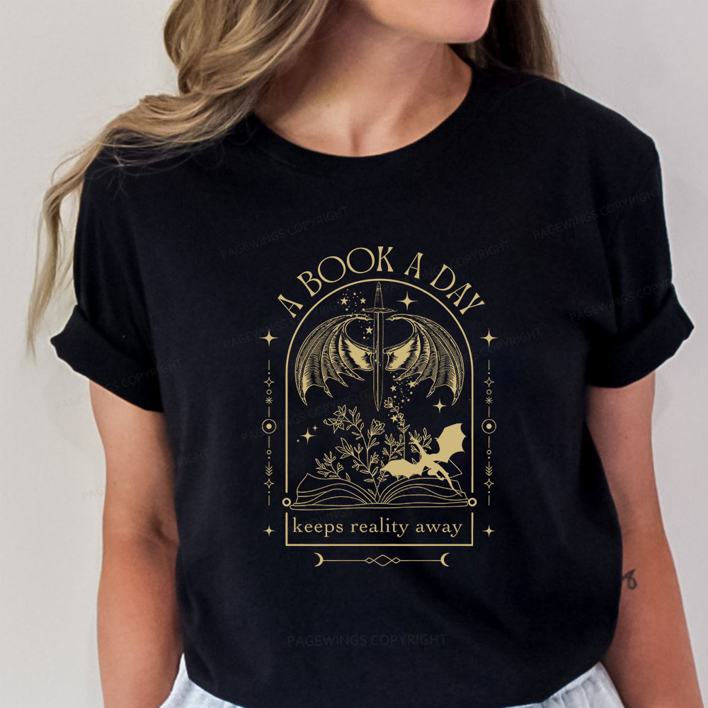 Pagewings A Book a Day Dragon Unisex Classic T-shirt