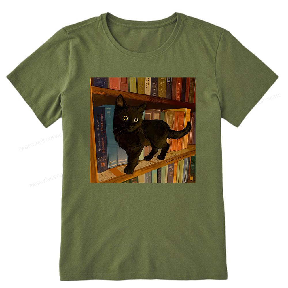 Pagewings Little Library Cat Unisex Classic T-shirt