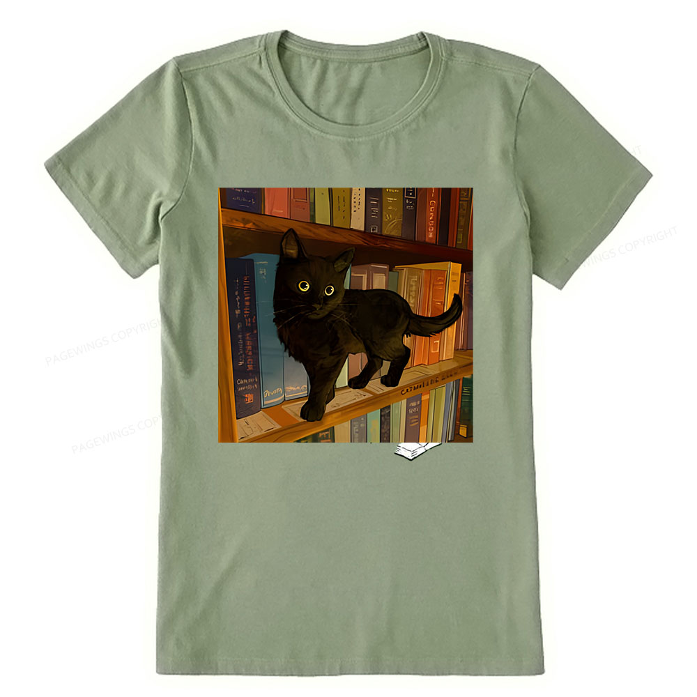 Pagewings Little Library Cat Unisex Classic T-shirt