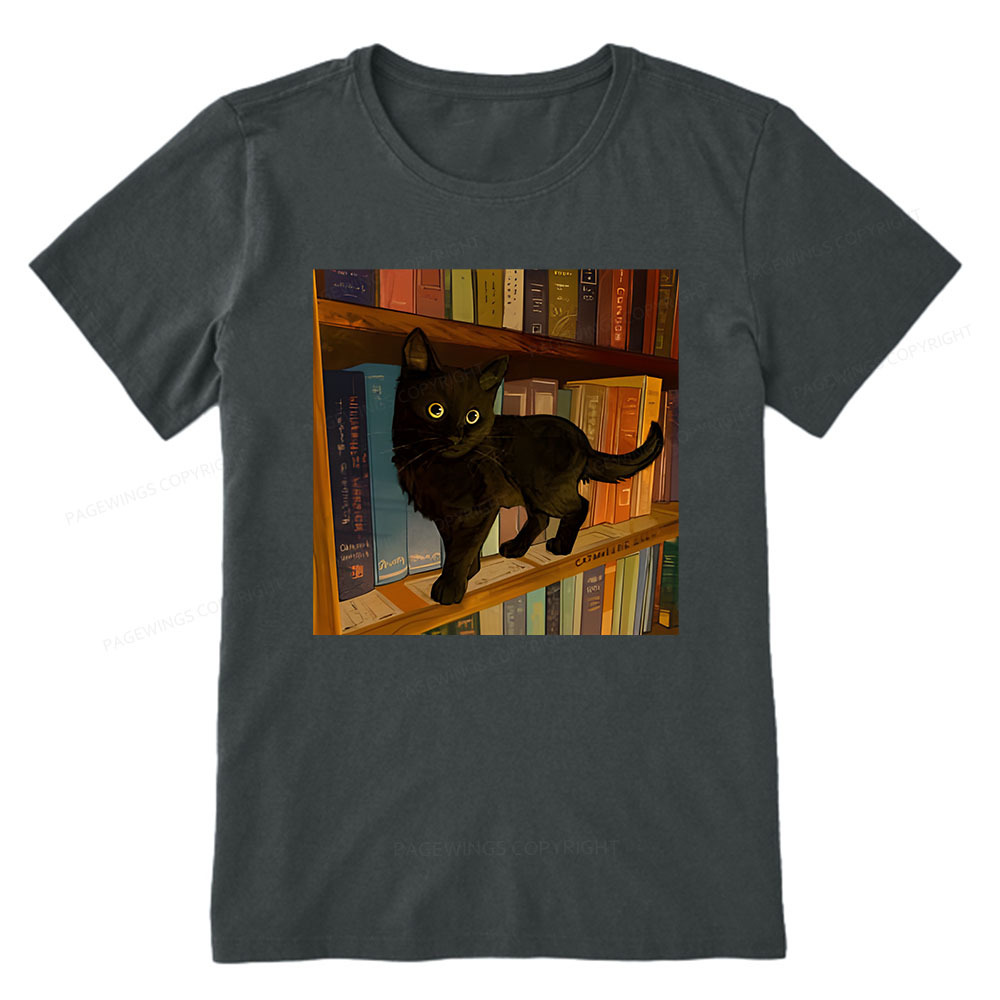 Pagewings Little Library Cat Unisex Classic T-shirt