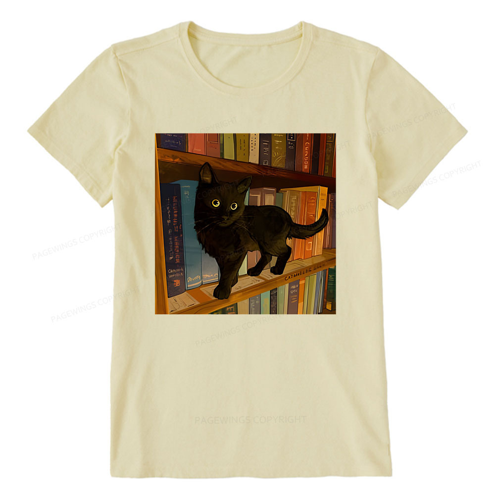 Pagewings Little Library Cat Unisex Classic T-shirt