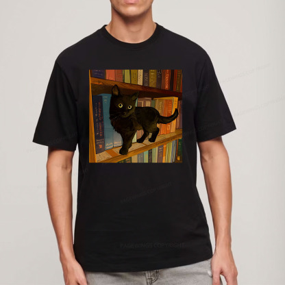 Pagewings Little Library Cat Unisex Classic T-shirt