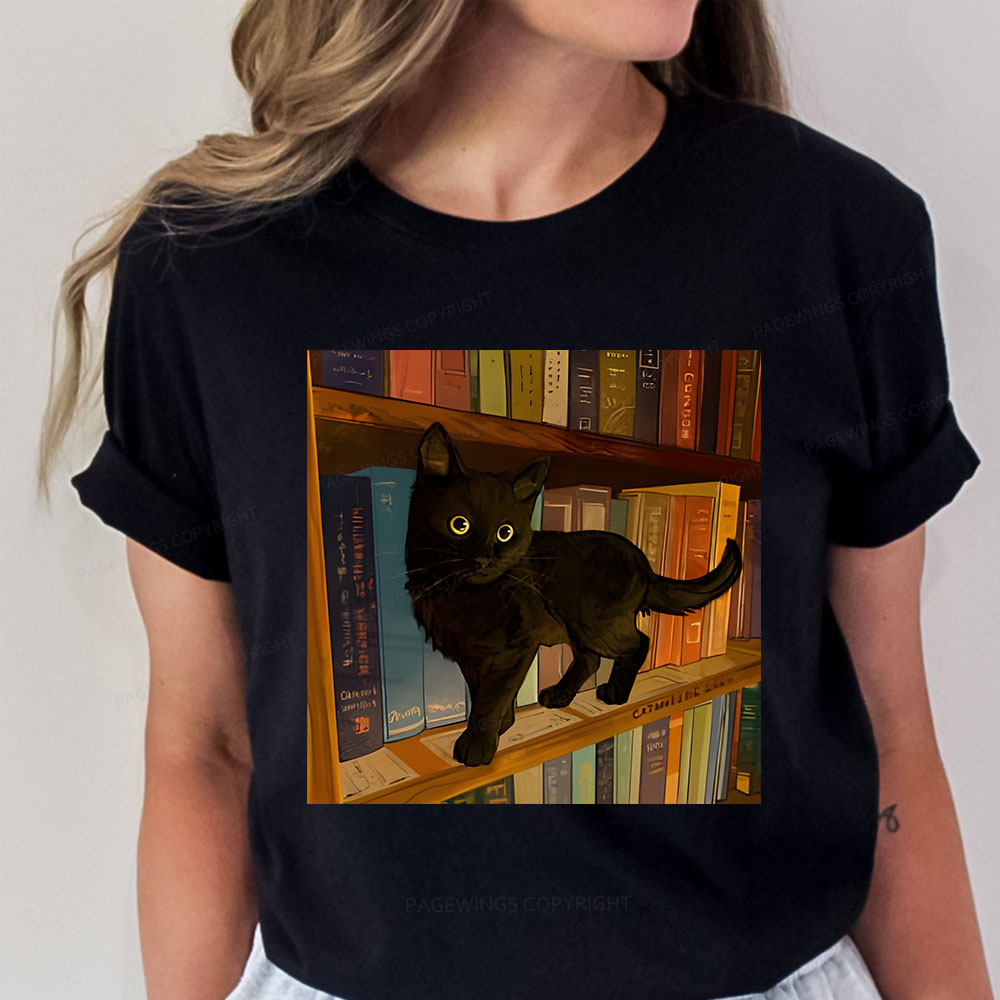 Pagewings Little Library Cat Unisex Classic T-shirt