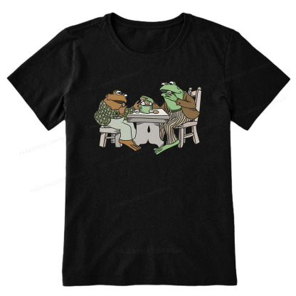 Pagewings Frog & Toad Eat Cookies <3 Unisex Classic T-shirt
