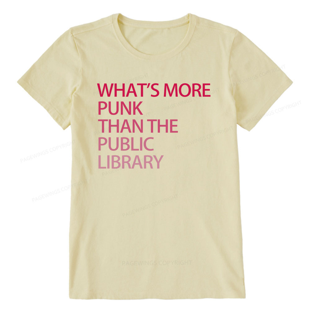 Pagewings What's More Punk That The Public Library Unisex Classic T-sh