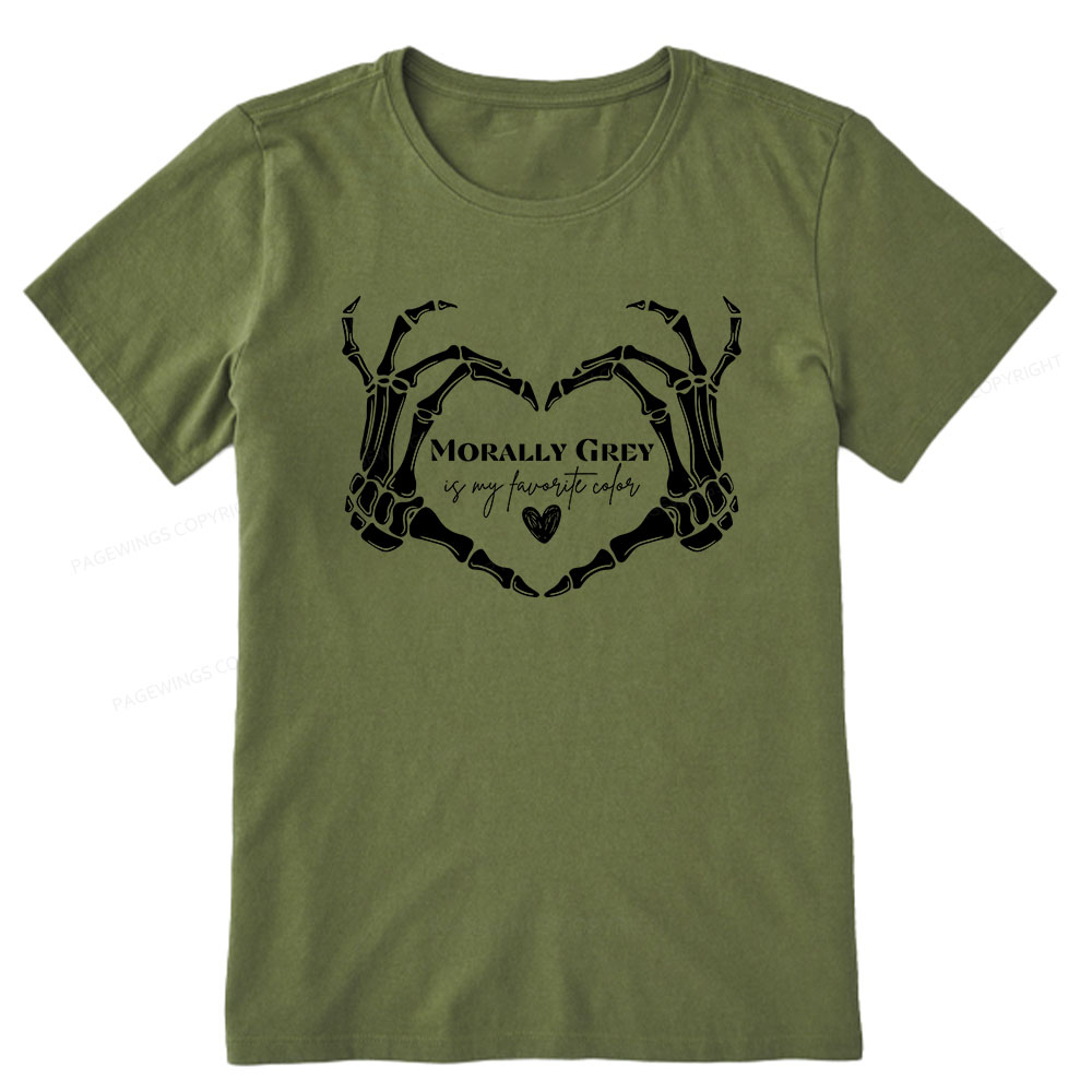 Pagewings Morally Grey Shirt My Favorite Color Unisex Classic T-shirt