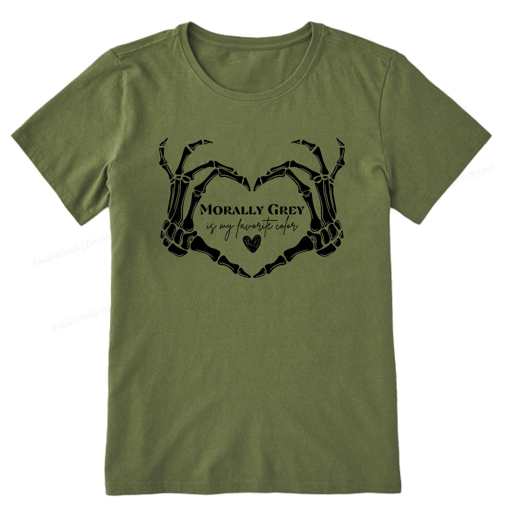 Pagewings Morally Grey Shirt My Favorite Color Unisex Classic T-shirt