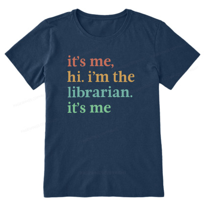 Pagewings It's Me Hi I'm The Librarian It's Me Unisex Classic T-shirt