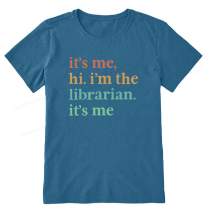 Pagewings It's Me Hi I'm The Librarian It's Me Unisex Classic T-shirt