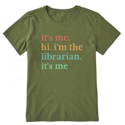 Pagewings It's Me Hi I'm The Librarian It's Me Unisex Classic T-shirt