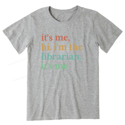 Pagewings It's Me Hi I'm The Librarian It's Me Unisex Classic T-shirt