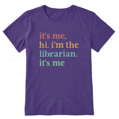 Pagewings It's Me Hi I'm The Librarian It's Me Unisex Classic T-shirt