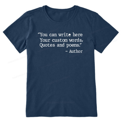 Pagewings Personalized Quote Unisex Classic T-shirt