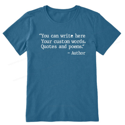 Pagewings Personalized Quote Unisex Classic T-shirt