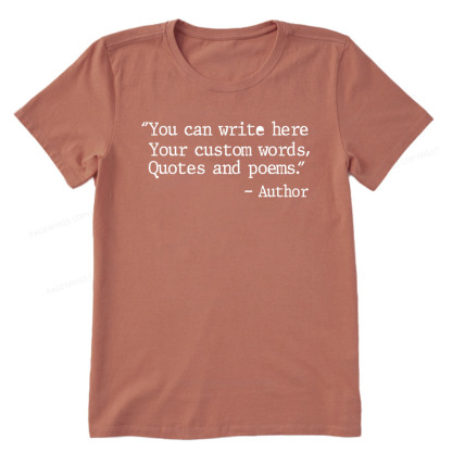 Pagewings Personalized Quote Unisex Classic T-shirt