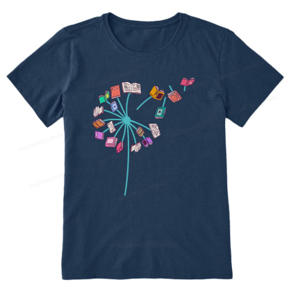 Pagewings Book lover Book flower Reading Fans Unisex Classic T-shirt