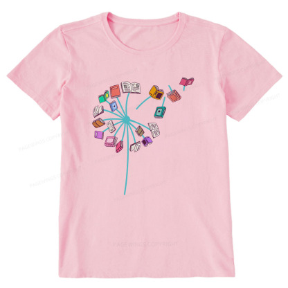 Pagewings Book lover Book flower Reading Fans Unisex Classic T-shirt