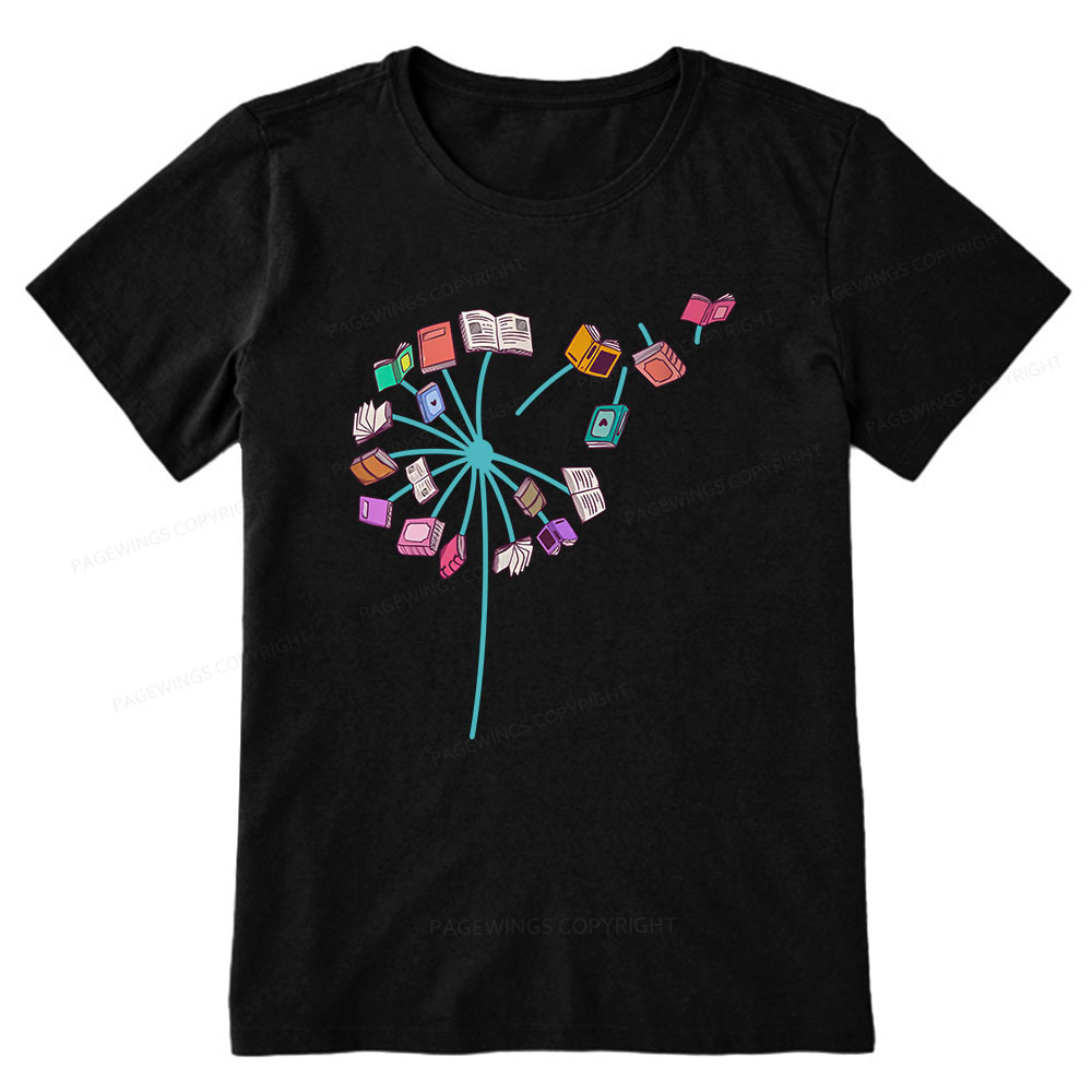 Pagewings Book lover Book flower Reading Fans Unisex Classic T-shirt