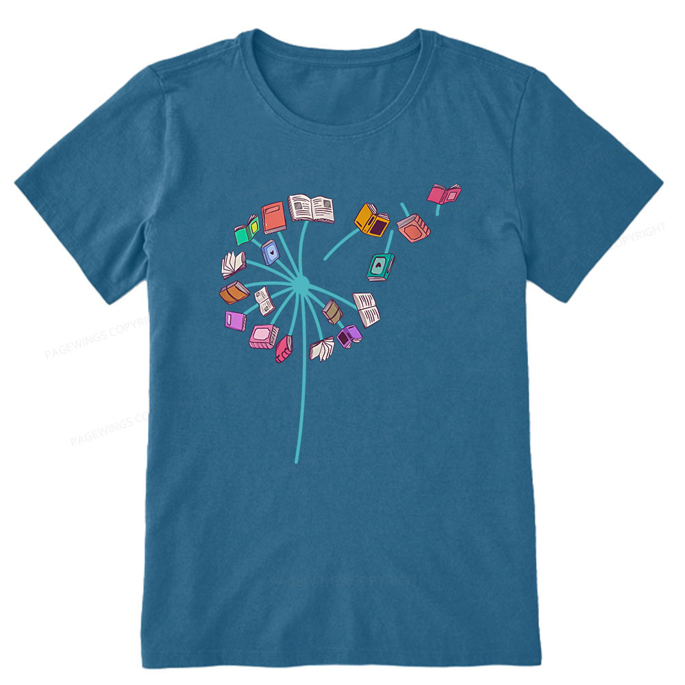 Pagewings Book lover Book flower Reading Fans Unisex Classic T-shirt