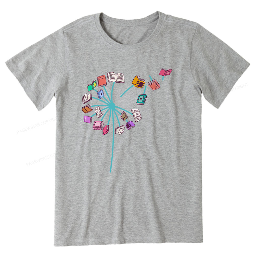Pagewings Book lover Book flower Reading Fans Unisex Classic T-shirt