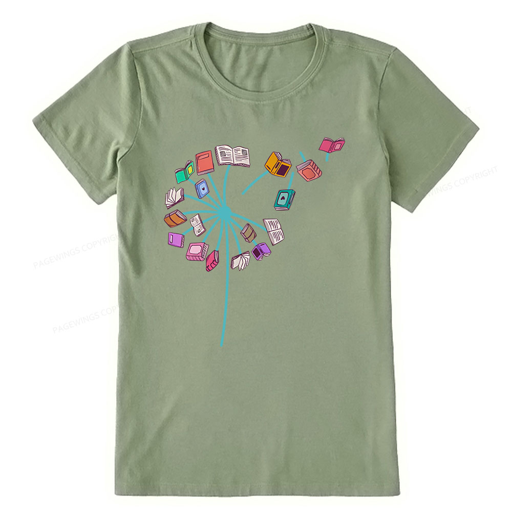 Pagewings Book lover Book flower Reading Fans Unisex Classic T-shirt