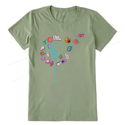 Pagewings Book lover Book flower Reading Fans Unisex Classic T-shirt