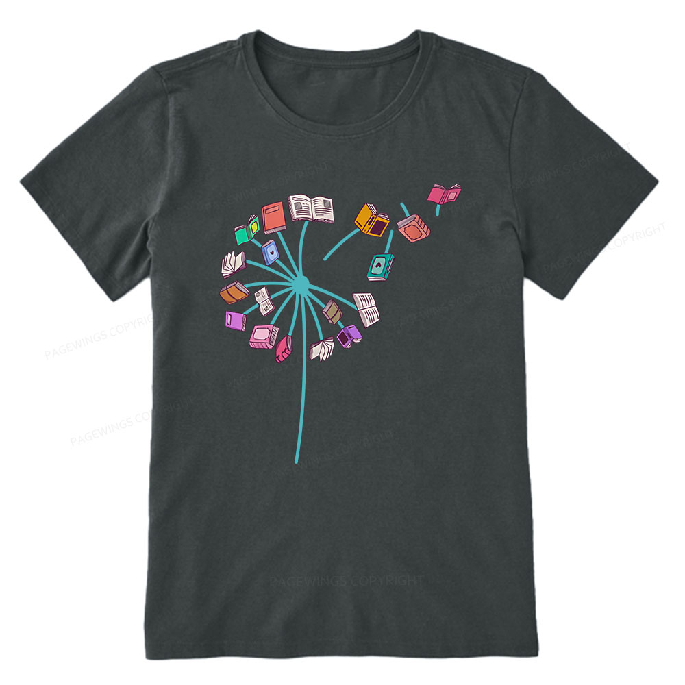 Pagewings Book lover Book flower Reading Fans Unisex Classic T-shirt