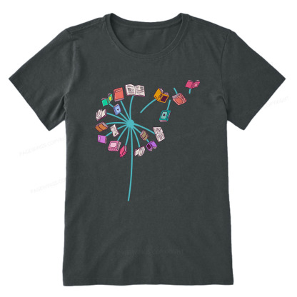 Pagewings Book lover Book flower Reading Fans Unisex Classic T-shirt