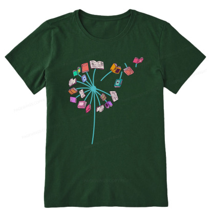 Pagewings Book lover Book flower Reading Fans Unisex Classic T-shirt