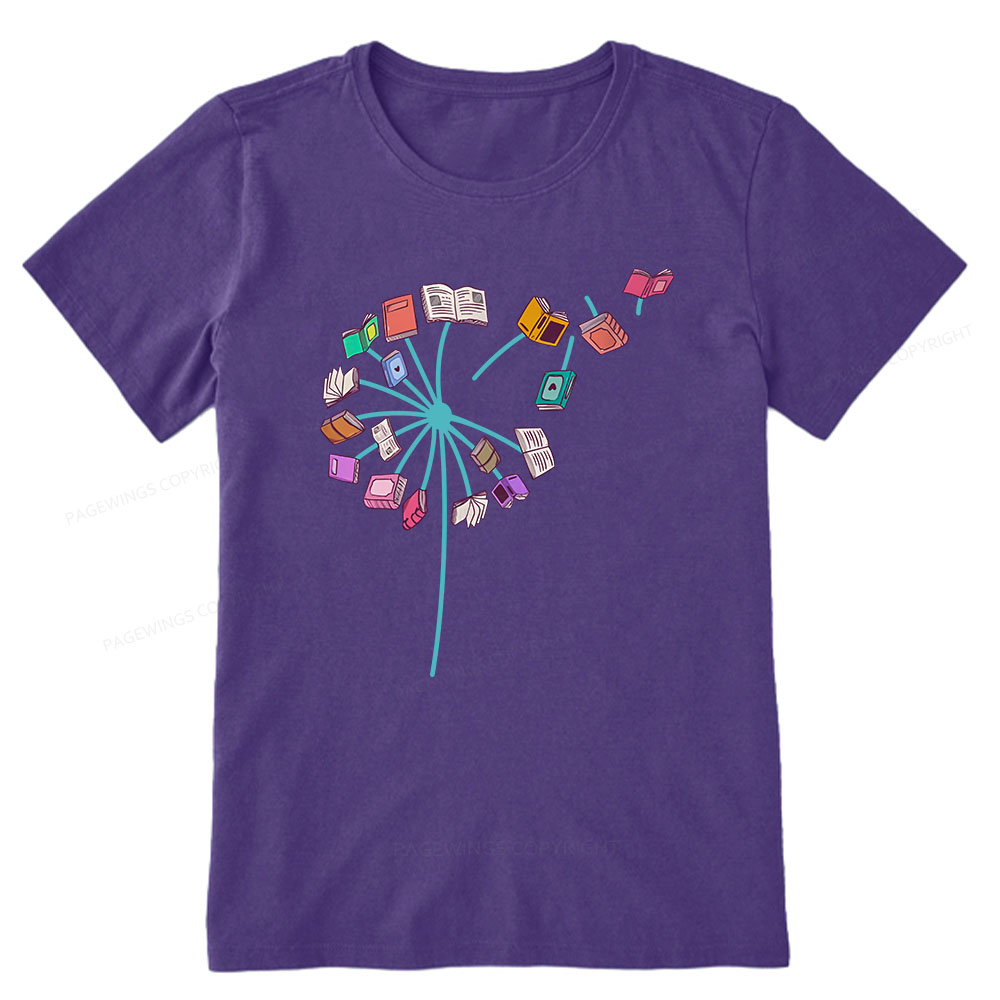 Pagewings Book lover Book flower Reading Fans Unisex Classic T-shirt
