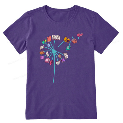 Pagewings Book lover Book flower Reading Fans Unisex Classic T-shirt