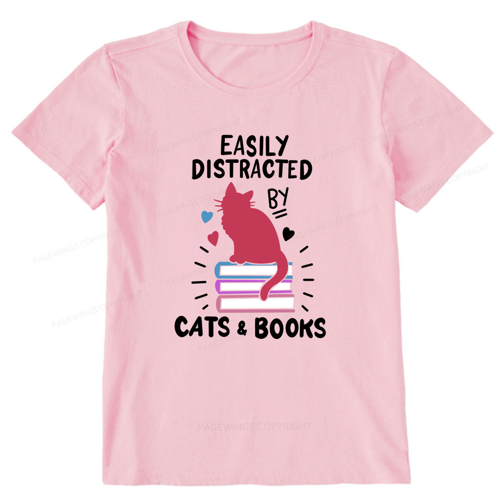 Pagewings Book Fun Cat Book Funny Unisex Classic T-shirt