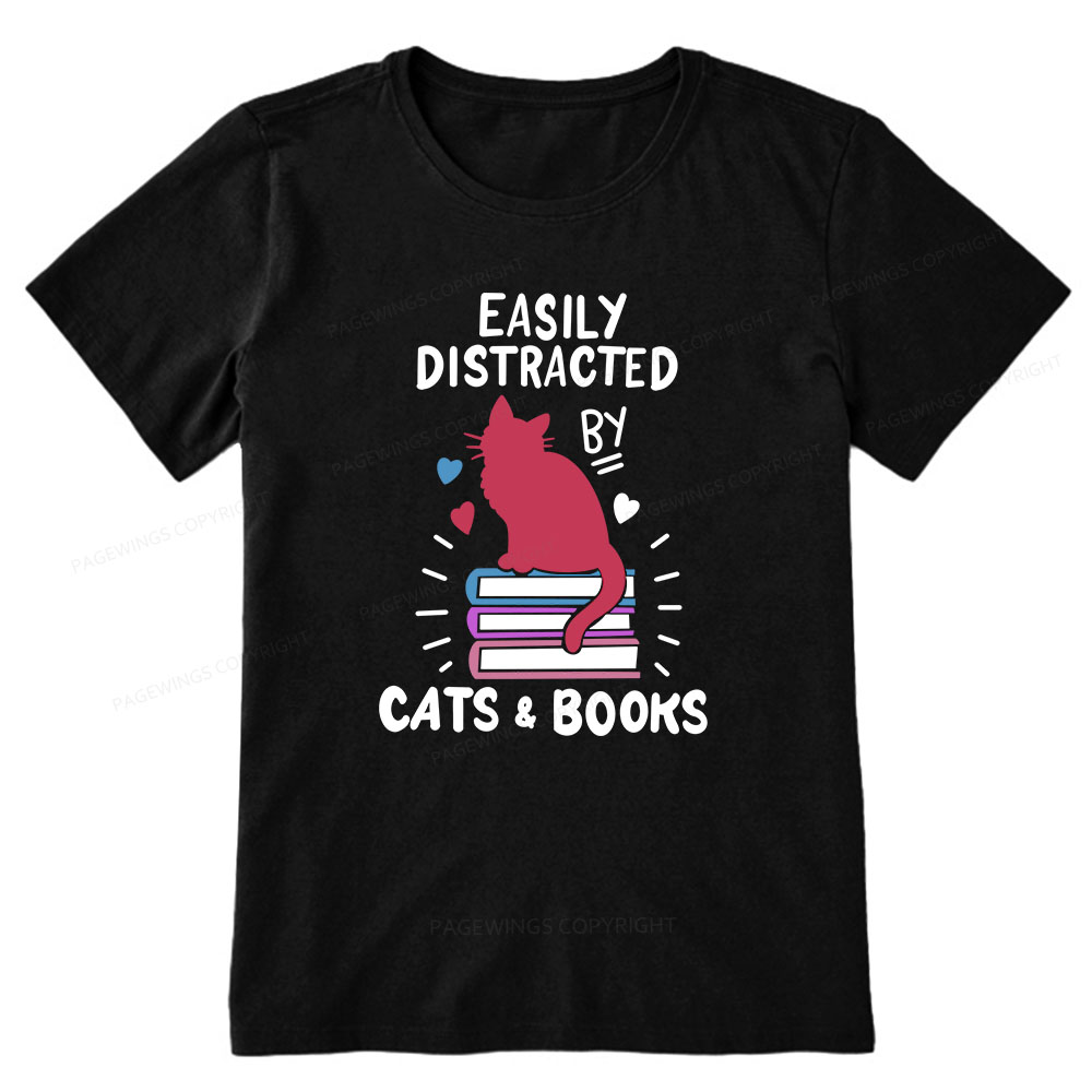 Pagewings Book Fun Cat Book Funny Unisex Classic T-shirt