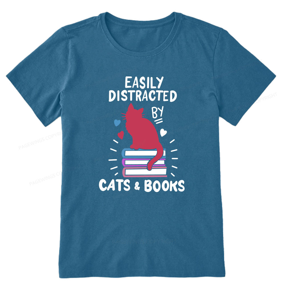 Pagewings Book Fun Cat Book Funny Unisex Classic T-shirt
