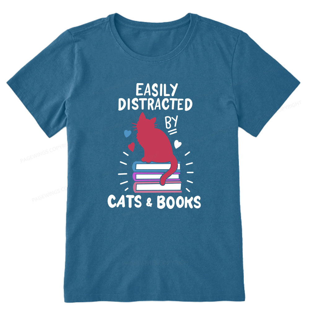 Pagewings Book Fun Cat Book Funny Unisex Classic T-shirt