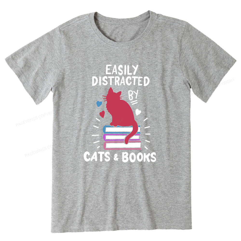 Pagewings Book Fun Cat Book Funny Unisex Classic T-shirt