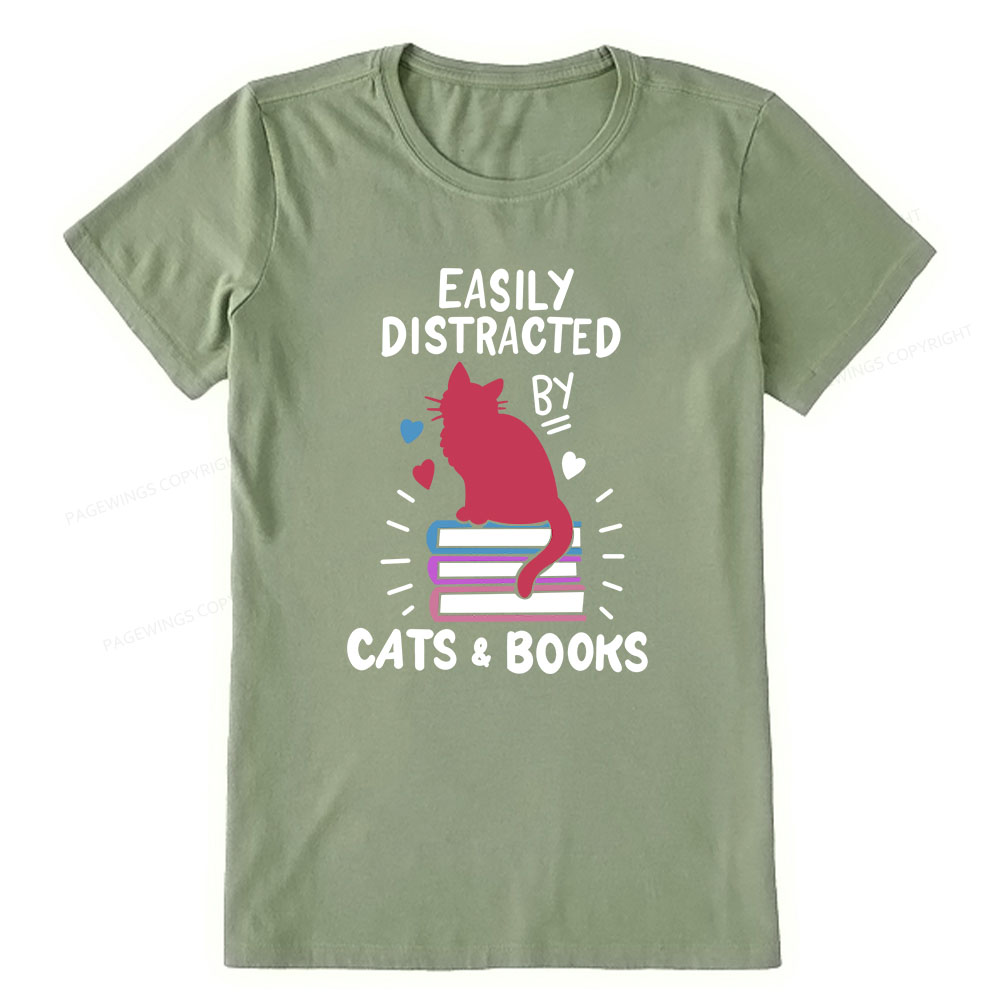 Pagewings Book Fun Cat Book Funny Unisex Classic T-shirt