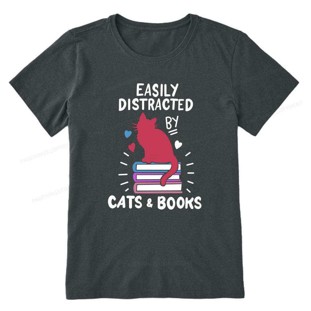 Pagewings Book Fun Cat Book Funny Unisex Classic T-shirt